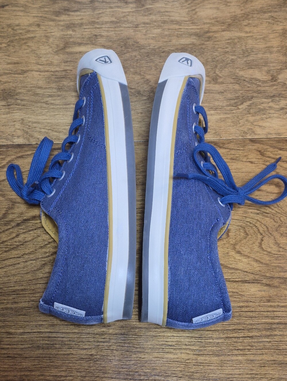 KEEN Women's Coronado Blue Canvas Casual Sneaker, Size US 8 - Picture 8 of 16